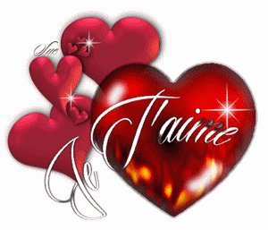 Gif animé coeurs je t'aime 